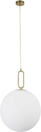 GloboStar Bellissimo Hängelampe Gold Kugel mit Fassung E27 40x62cm.