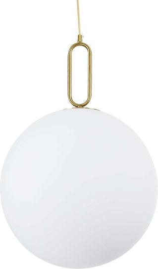 GloboStar Bellissimo Hängelampe Gold Kugel mit Fassung E27 40x62cm.