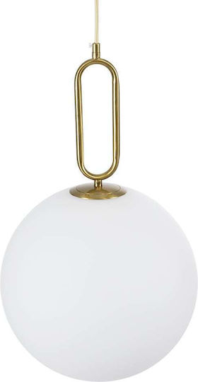 GloboStar Bellissimo Hängelampe Gold Kugel mit Fassung E27 30x52cm.