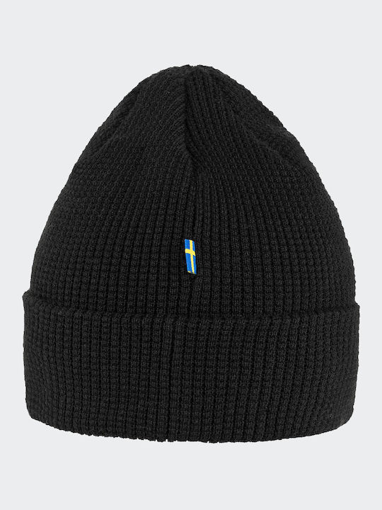Beanie Unisex Σκούφος Πλεκτός σε Μαύρο χρώμα