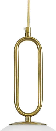 GloboStar Bellissimo Hängelampe Gold Kugel mit Fassung E27 30x52cm.