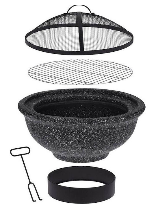 Ambiance Firepit Black 52x52x18.5cm