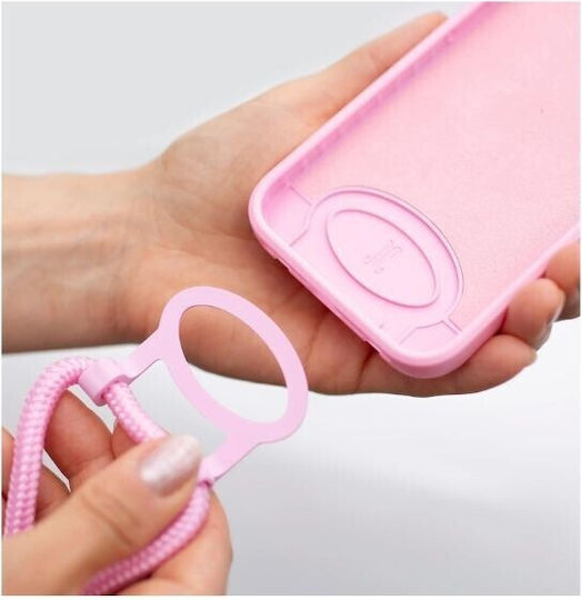 Just Elegance PopGrip Back Cover Silicone Pink (iPhone 14 Pro Max)