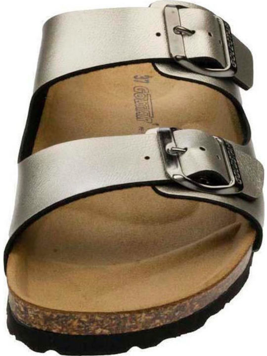 Women's Flat Sandals Anatomic Metal Antracite
