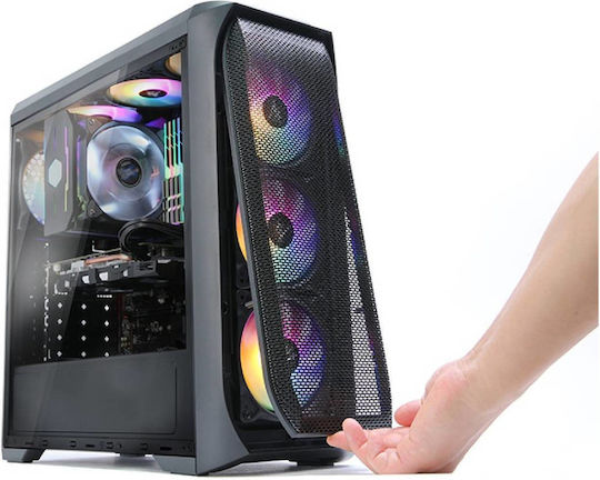 Zalman N5 MF Gaming Midi Tower Κουτί Υπολογιστή με Πλαϊνό Παράθυρο Μαύρο