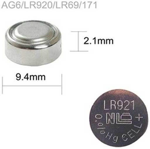 Pkcell Batterien Alkalisch für Uhren LR69 1.5V 10Stück