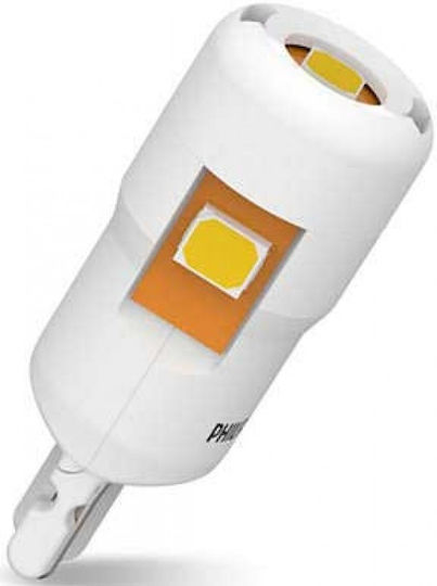 Philips Lamps Car Ultinon Pro6000 T10 / W5W LED 6000K Cold White 12V 0.9W 2pcs