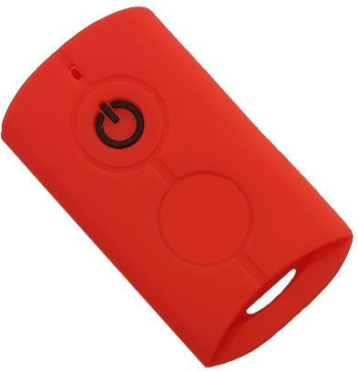 Silicone Car Key Cover Case with 2 Buttons for Yamaha Red