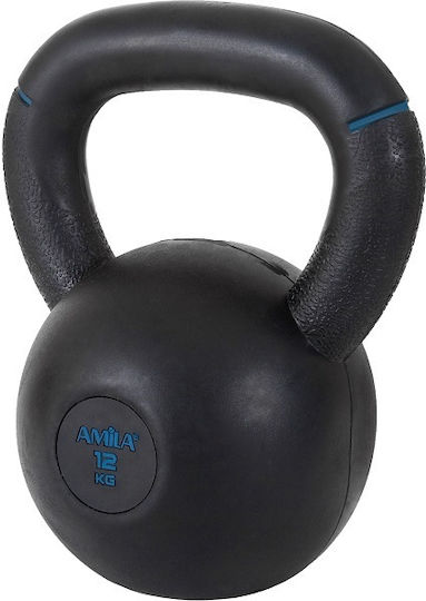 AMILA Kettlebell Rubber 8kg Black