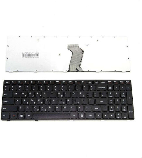 Lenovo Πληκτρολόγιο Laptop για G500 χωρίς Πλαίσιο και Διάταξη Ελληνικά (GR) σε Μαύρο χρώμα