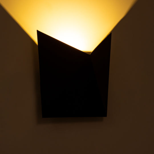 GloboStar Stealth Επιτοίχια Εξωτερική Πλαφονιέρα LED IP65 10W με Θερμό Λευκό Φως 17x7.5x17εκ.