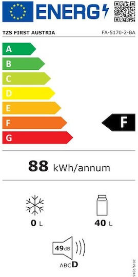 First Austria Φορητό Ψυγείο 40lt 12V / 220V Μαύρο