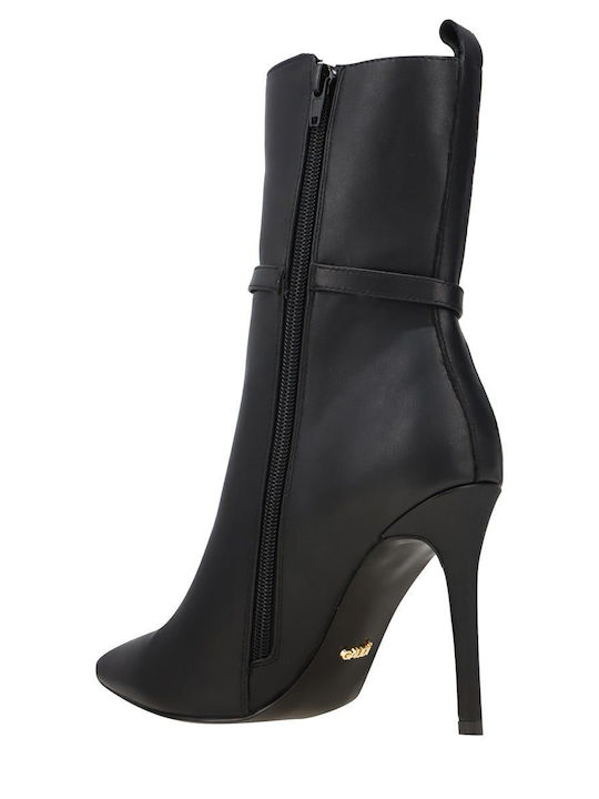 Leather Women's Ankle Boots Black
