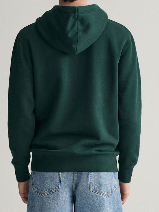 Gant Men's Sweatshirt with Hood Green