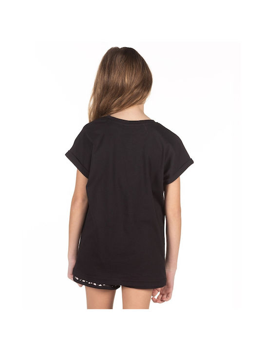 District75 Kids T-shirt Black