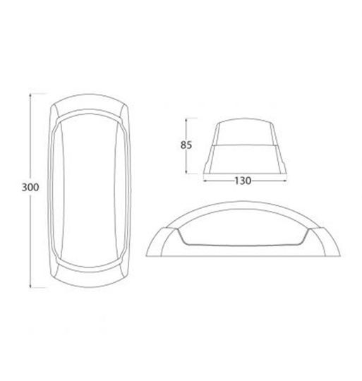 Fumagalli FRANCY-OP Wall-Mounted Outdoor Ceiling Lamp E27 IP66 30x13x8.5cm