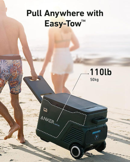 Anker EverFrost Dual-Zone Powered Cooler Tragbarer Kühlschrank 43lt Schwarze