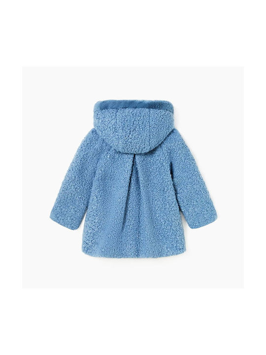 Mayoral Girls Coat Blue with Ηood