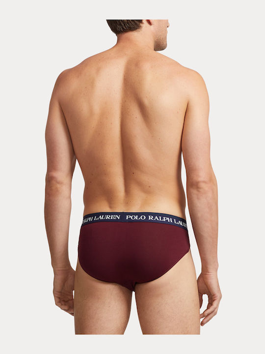 Herren Slips Burgundisch 3Packung