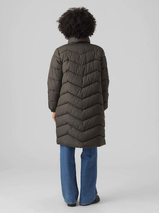 Liga Kurz Damen Puffer Jacke Khaki