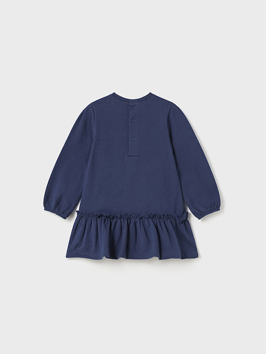 Mayoral Sweatshirt Kids Dress Long Sleeve Blue