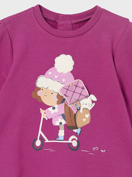 Play Kinderkleid Mädchenkleider Langärmelig Lila