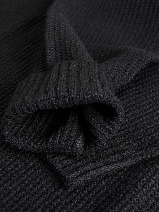 Jack & Jones Men's Long Sleeve Sweater Turtleneck Black