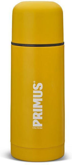 Primus Bottle Μπουκάλι Θερμός Ανοξείδωτο 500ml Κίτρινο με Καπάκι-Κύπελλο