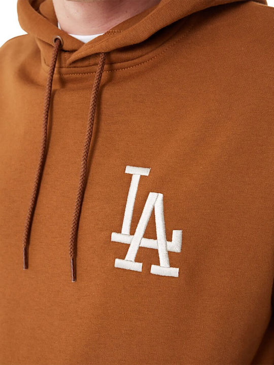 Los Angeles Dodgers Φούτερ με Κουκούλα Καφέ