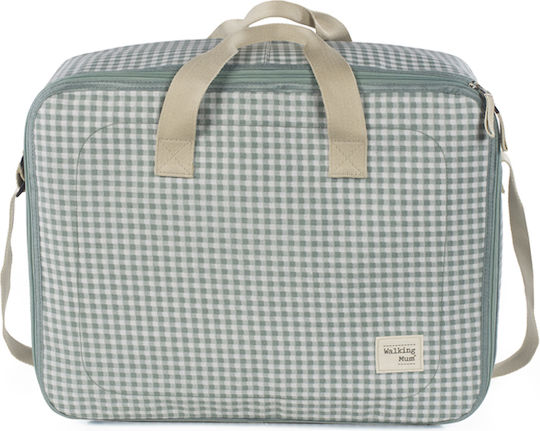 Walking Mum Maternity Shoulder Bag Handbag I Love Vichy Green 49x37x17cm