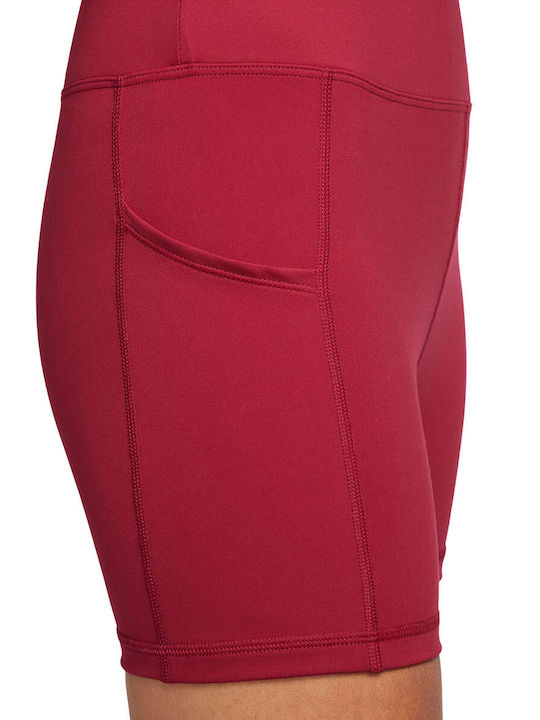 Advantage Women's Training Legging Shorts High Waisted Dri-Fit Red