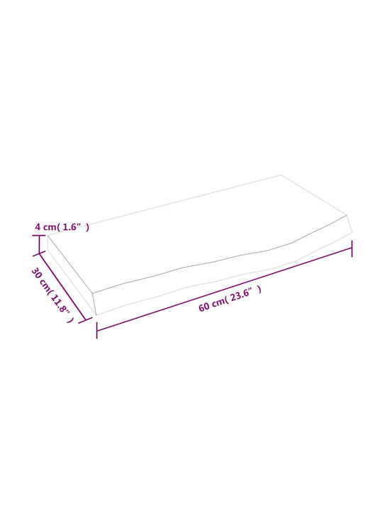 Raft Perete Bej 60x30x4cm