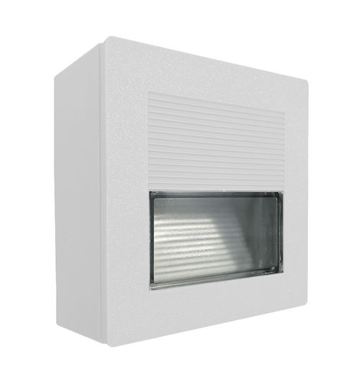 Arapidis Επιτοίχια Εξωτερική Πλαφονιέρα G9 IP65 13.5x13.5x4.6εκ.