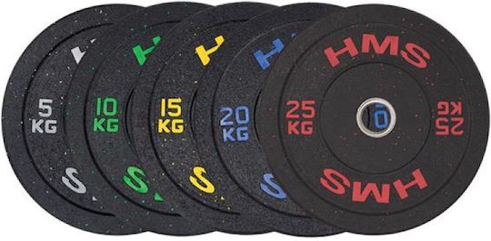 HMS Set Discuri De Tip Olimpic Cauciucate 1 x 10kg Φ50mm