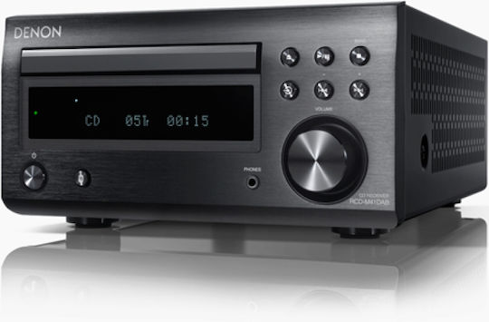 Denon Ηχοσύστημα 2.0 RCD-M41 DAB RCDM41DABBKEK 60W με CD / Digital Media Player και Bluetooth Μαύρο