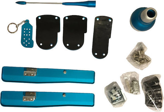 Auto Gs Type R Car Pedal Set Universal Blue 8pcs