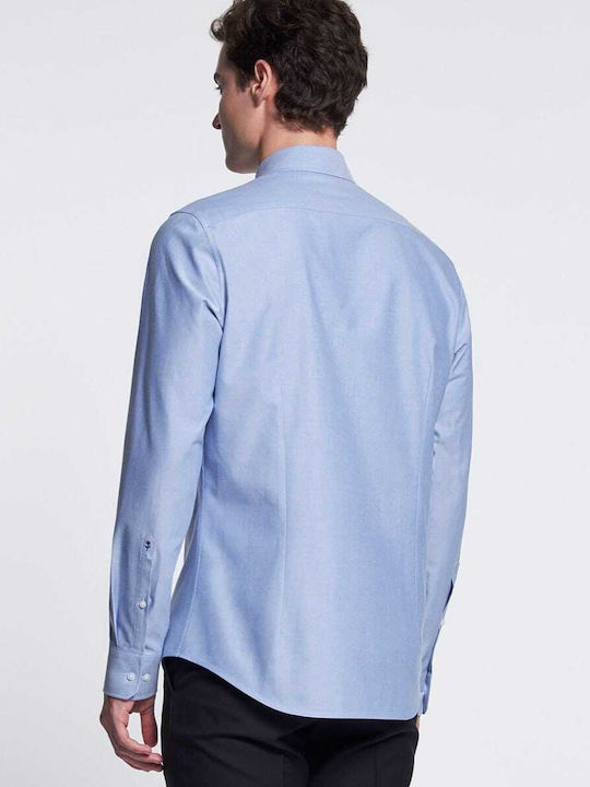 Seidensticker Men's Shirt Long Sleeve Cotton Light Blue