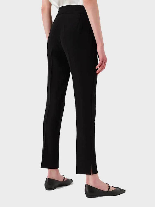 Emporio Armani Women's Fabric Trousers Black