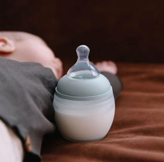Elhee Plastic Baby Bottle Anti-colic with Silicone Teat for 0+ Months Ivy Green 150ml