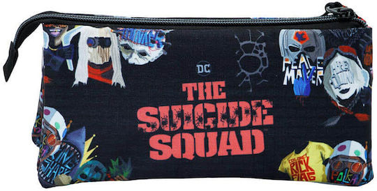 Karactermania Suicide Squad Taskforce Federmäppchen mit 3 Fächern Schwarz