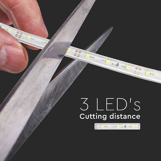 V-TAC Waterproof LED Strip 12V Green Light 5m Type SMD3528
