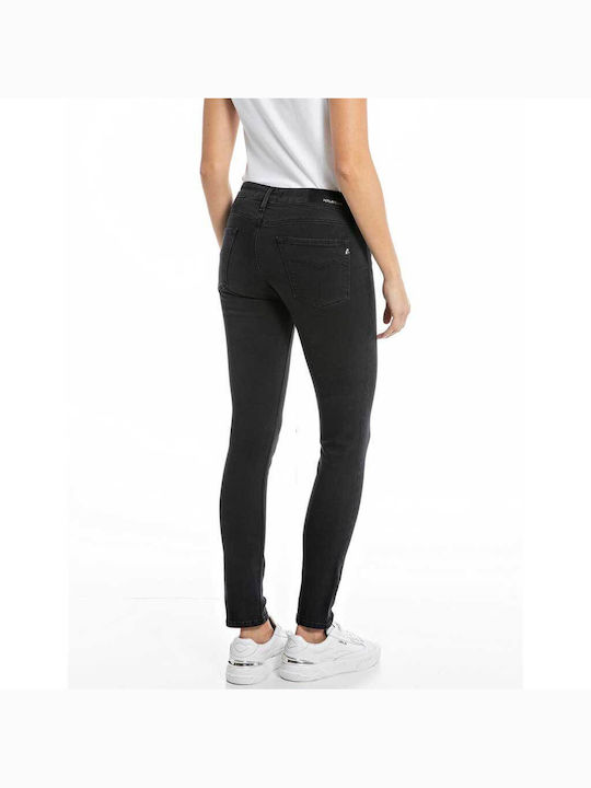 Replay New Luz Women's Jean Trousers in Skinny Fit Black