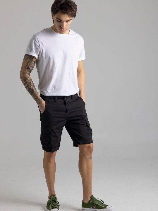 New Denim Men's Shorts Cargo Black