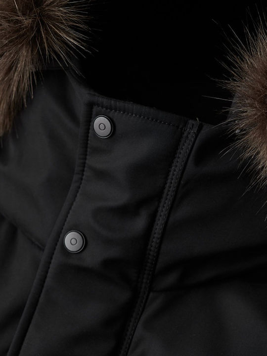 D2 Ovin Chinook Winter Jacke Parka Schwarz