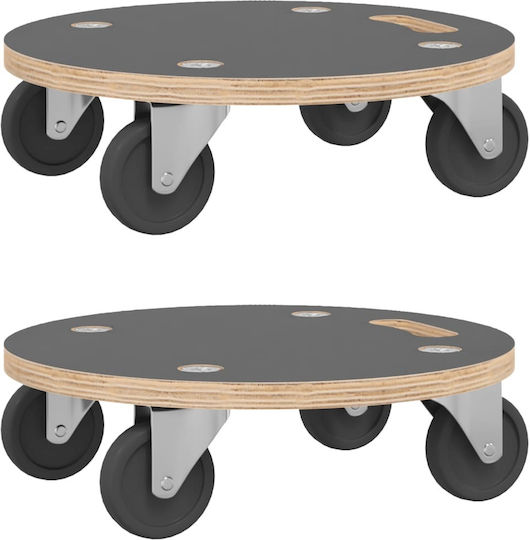 vidaXL Mobile Basis for Load Weight up to 250kg in Gray Color