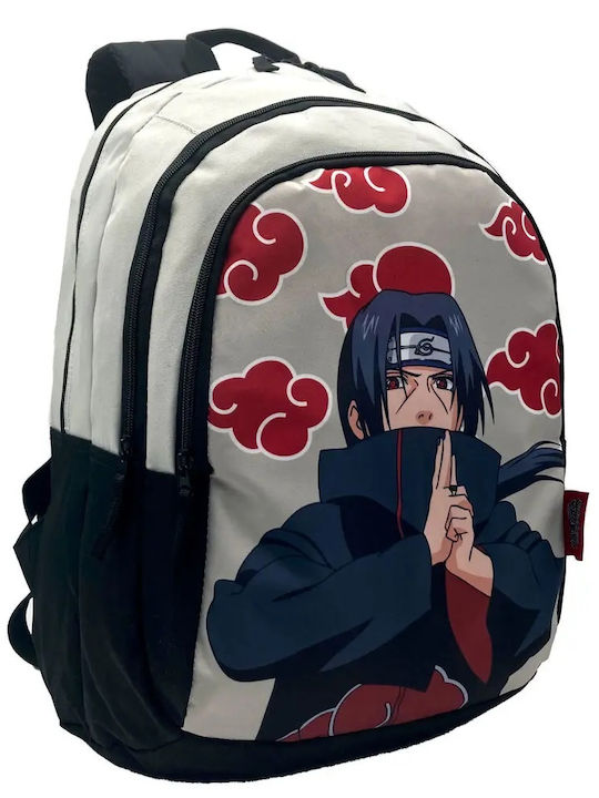 TOYBAGS Naruto Shippuden Sasuke Uchiha School Bag Backpack Elementary, Elementary Multicolored