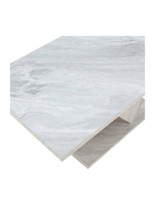 Rectangular Coffee Table Solange Wooden White L110xW55xH47.5cm.