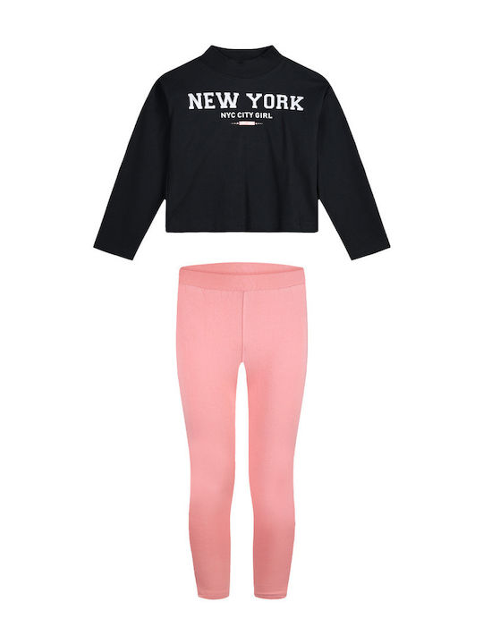 Kids' Set with Leggings Winter 2pcs Papaya
