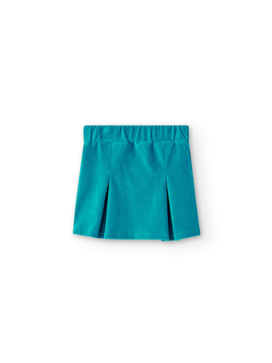 Boboli Kids Corduroy Skirt Turquoise