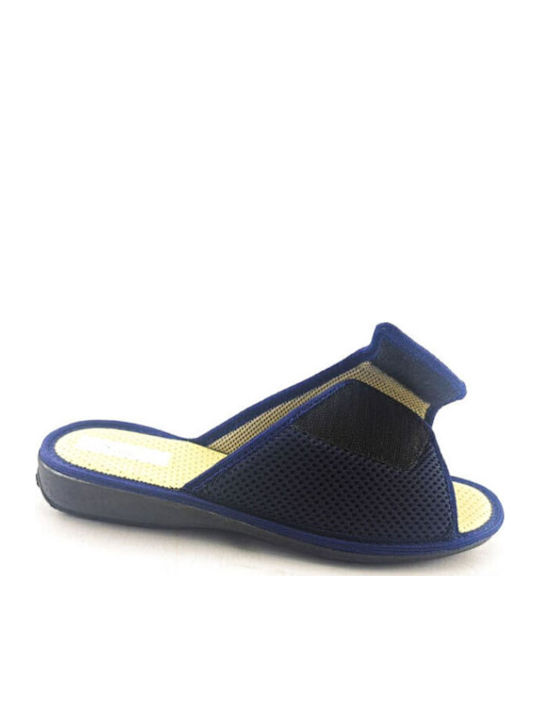 Anatomische Damen Hausschuhe Blau